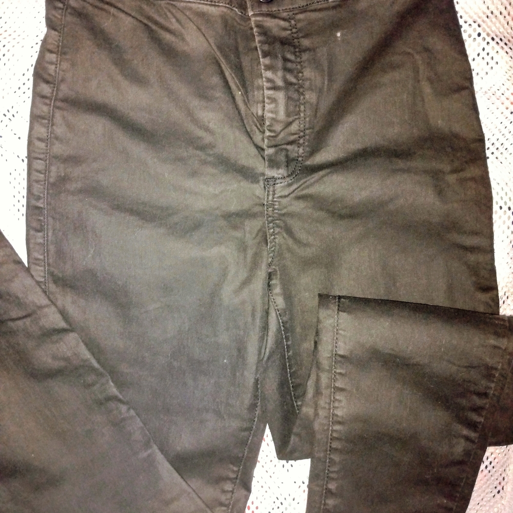 Women's COATED JONI (TOPSHOP) Black Pants
